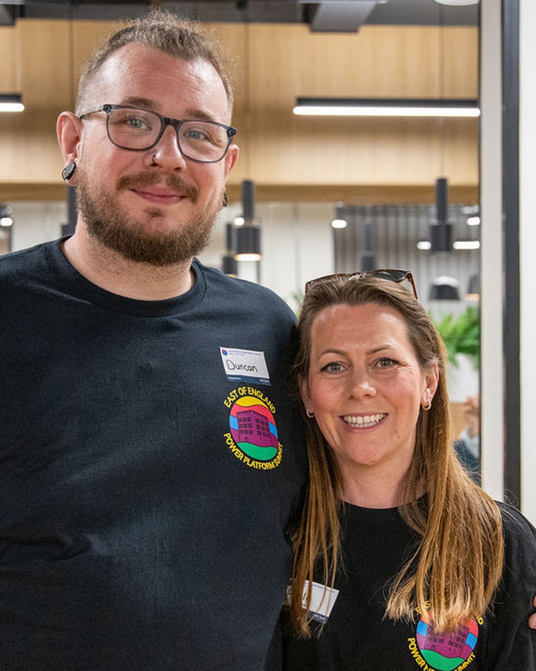 Emily and Duncan of The Web Refresh at a local tech community event in Norwich